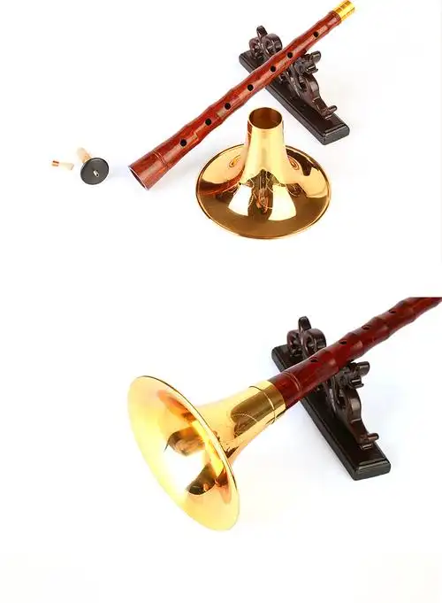 非洲小叶紫檀唢呐乐器全套纯铜索拉专业演奏锁呐大小喇叭 小g【图片
