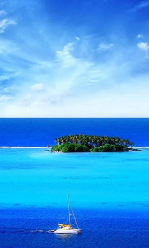 蓝色海洋高清小米手机壁纸