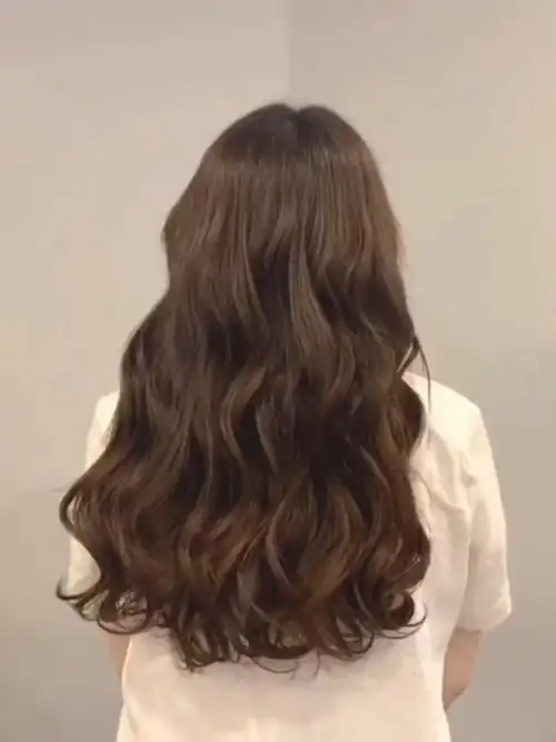 今年最火韩式木马卷中长发发型烫后效果请注