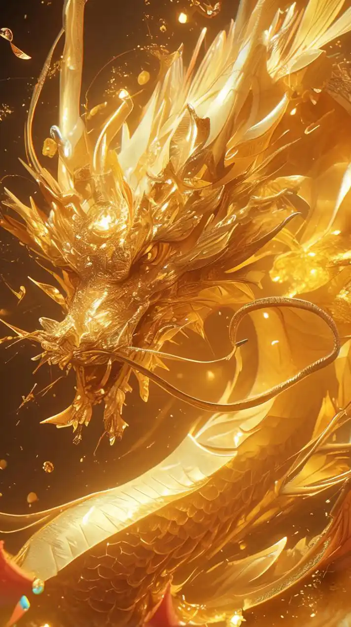 给您送电子年货啦炫彩龙舞迎新春海报新闻给您送高清龙壁纸啦