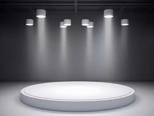 c4d简约风立体几何电商展台c4d背景白色舞台灯光效果