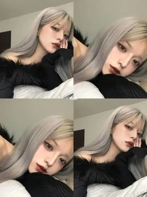 超级显白的亚麻灰白金色广州染发哪里好