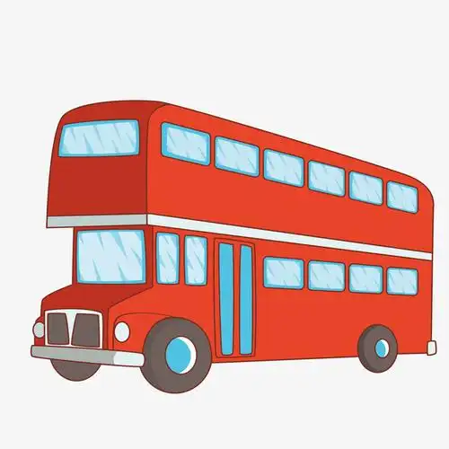 卡通巴士矢量图下载素材免费下载_觅元素