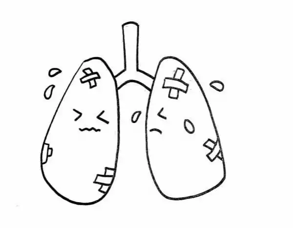 肺炎卡通简笔画画法步骤图片