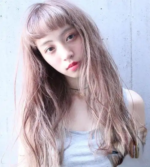 薄藤色头发效果图2021流行染发颜色图片大全