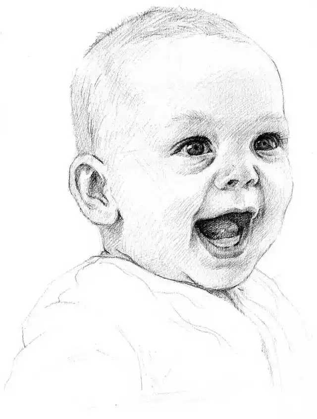 「素描教程」萌乎乎的小婴儿