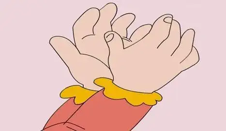 胖胖的小手简笔画