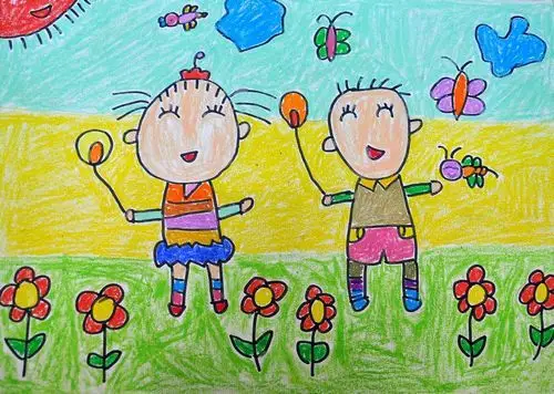 好朋友/少儿绘画作品/儿童画/网络美术馆_中国少儿美术教育网