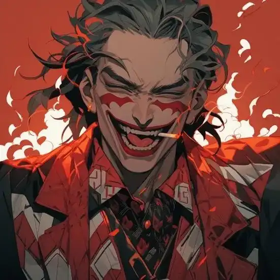 动漫男头《小丑》#头像控 #小丑#midjourney#原创 - 抖音