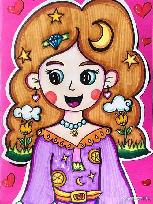 母爱是伟大的,画一张献给母亲的画儿