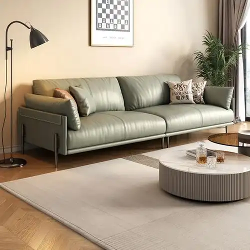 帕沙曼2023新款真皮沙发头层牛皮意式极简现代客厅皮艺沙发
