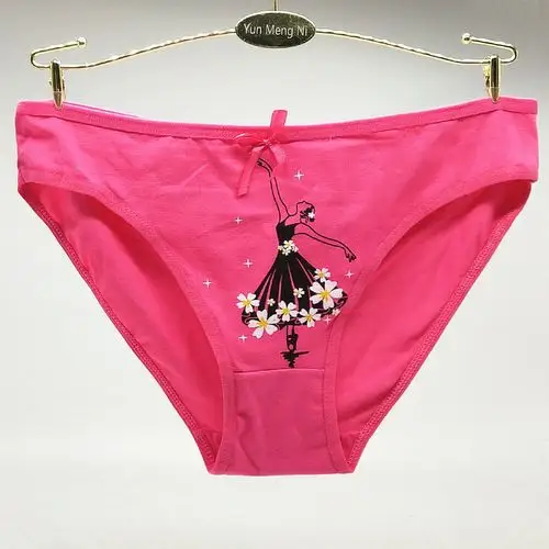 云梦妮南美外贸货源女士内裤时尚印花全棉女式三角裤速卖通亚马
