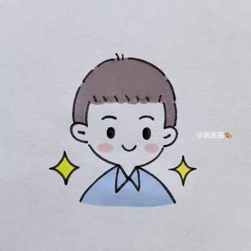 可爱小男孩简笔画教程