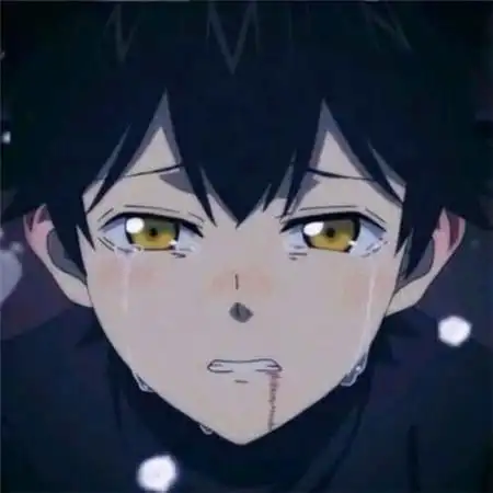 伤感流泪男头图片 在夜里哭得撕心裂肺的男孩哭完记得成熟_男生头像