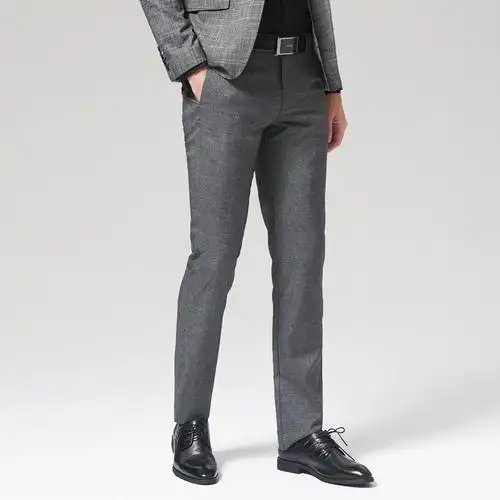 莱克斯顿新款西裤西装装配商务务正装裤男男士修身西裤