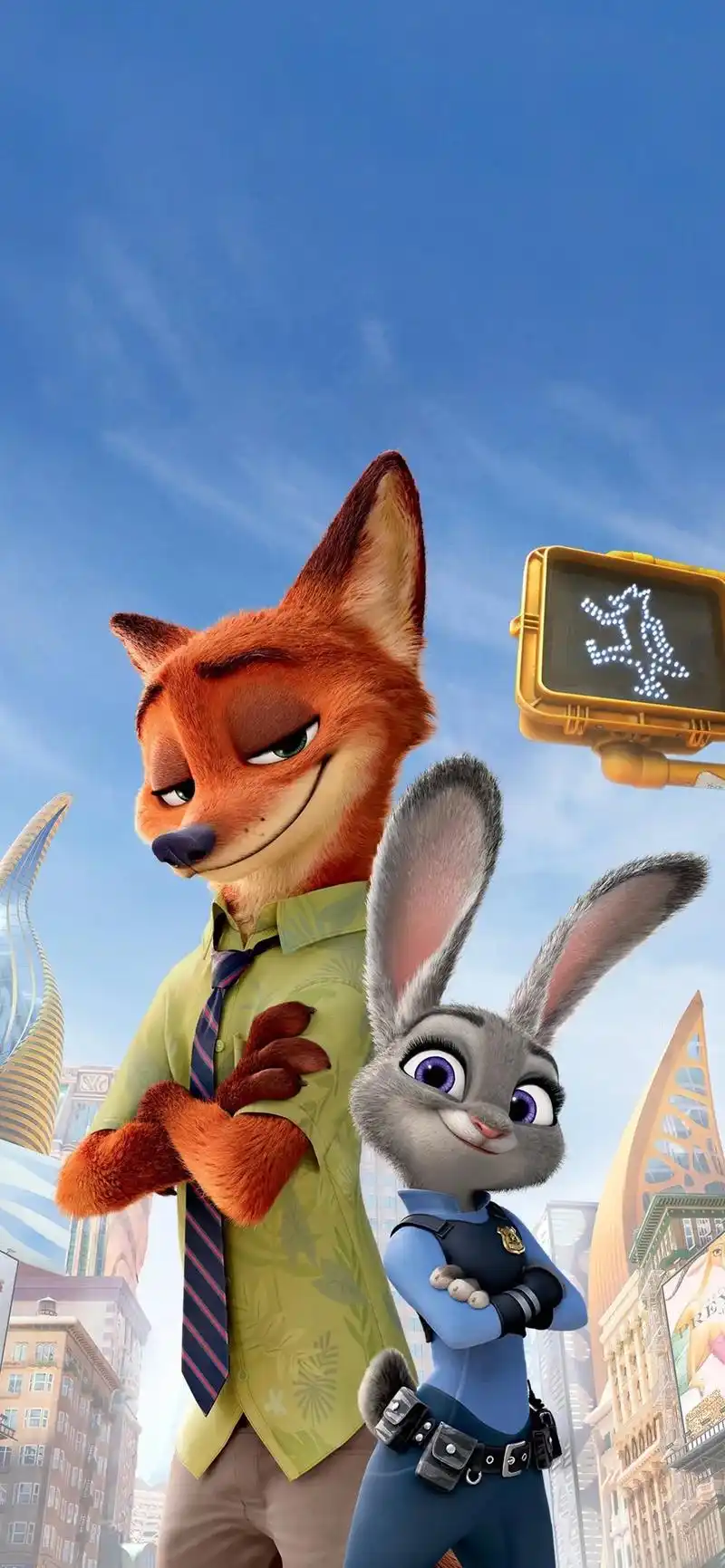 🦊🐰.离得越远,心里就越想～#疯狂动物城 #超萌 #卡通 - 抖音