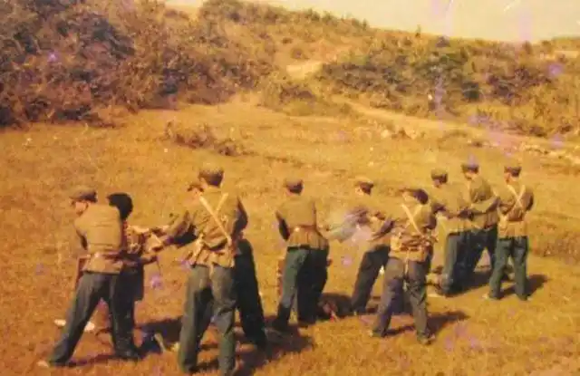 15张80年代严打老照片被枪决的女犯人押上刑场的流氓犯