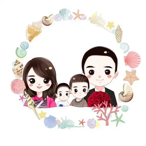 漫画头像,一家三口,四口,五口头像设计,有你喜欢的吗?