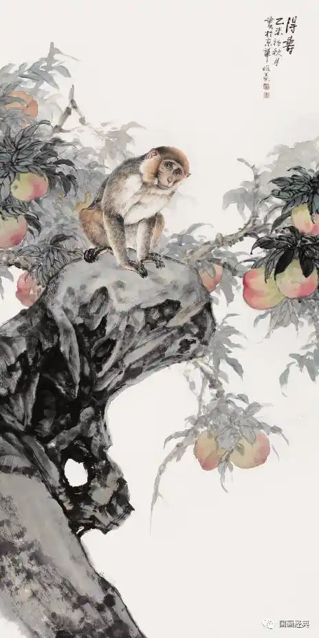 京城闻名的画猴大家——曹俊义(这么传达着浓浓温情的猴子您见过吗?