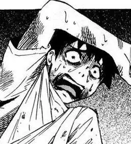 谁有动漫男生抱着头恐怖或者害怕的表情