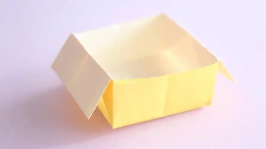 实用简单小型垃圾盒子折纸教程-生活小能手