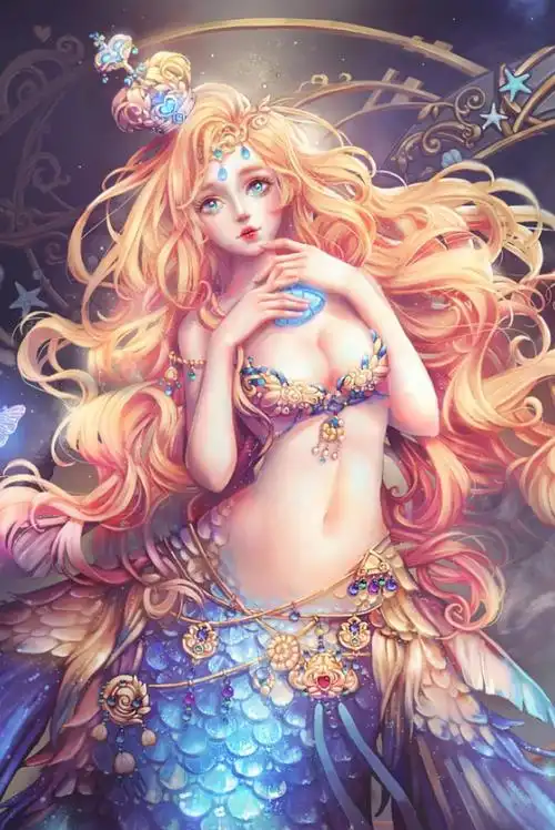 十二星座化身深海美人鱼,双子座是小龙女,天秤座是七彩美人鱼!