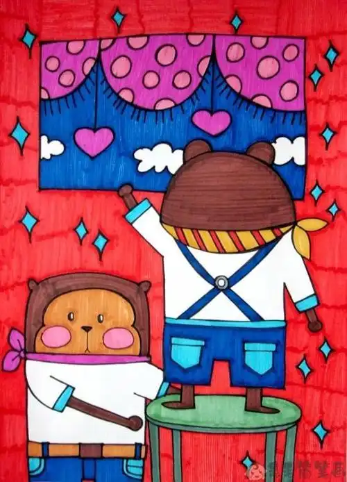 10一11岁儿童画简笔画