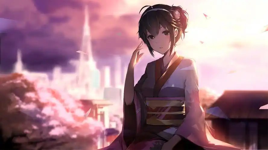 和服女生2k动漫壁纸