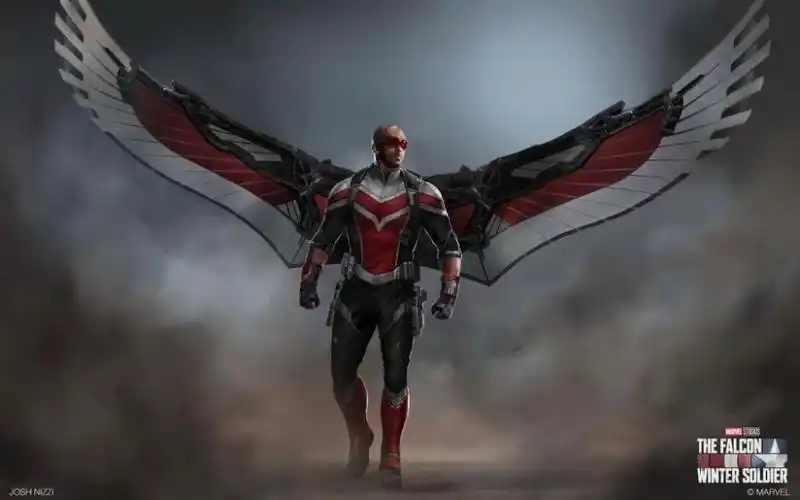 由josh nizzi设计猎鹰常规战衣《猎鹰与冬兵》概念设定图《猎鹰与冬兵