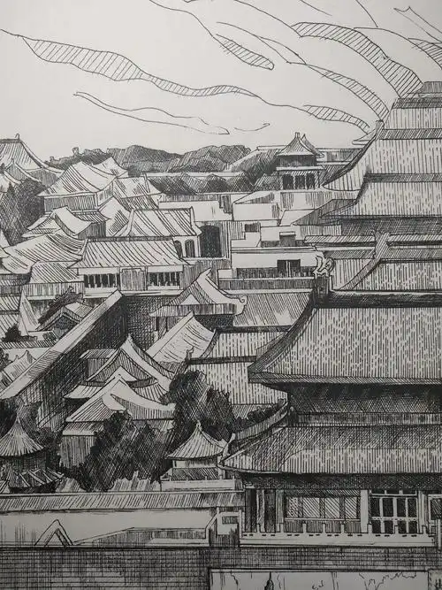 故宫博物院 #速写 #疫情快点结束吧  - 抖音