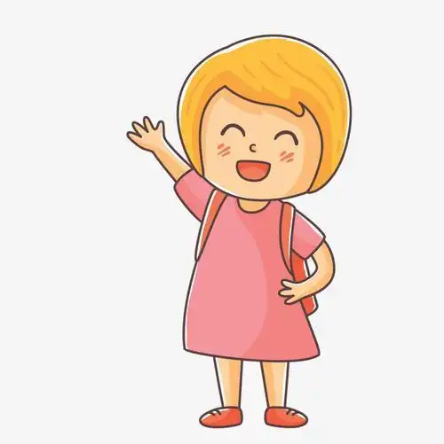 告别再见拜拜手绘摆手摆手再见挥手再见幼儿挥手再见简笔