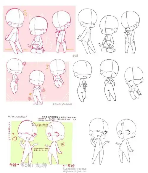 日系厚涂之q版头像的概括与比例