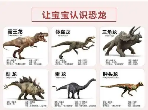 让我们认识一下恐龙有哪些种类.