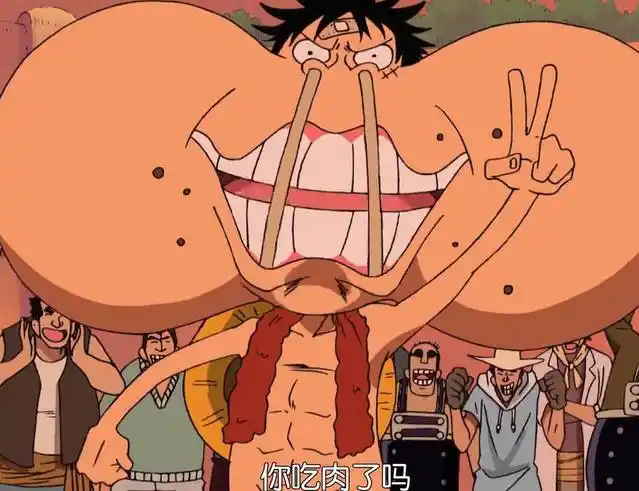 海贼王搞笑图片:这两位是隐藏的赛亚人,罗也学路飞筷子插鼻孔