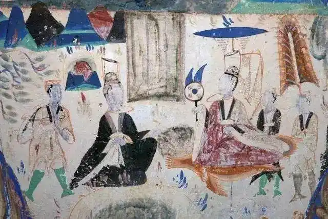 "秀骨清像""褒衣博带" 西魏   敦煌莫高窟第285窟