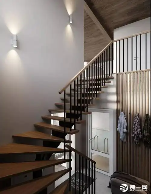 简约风室内木质楼梯装修效果图