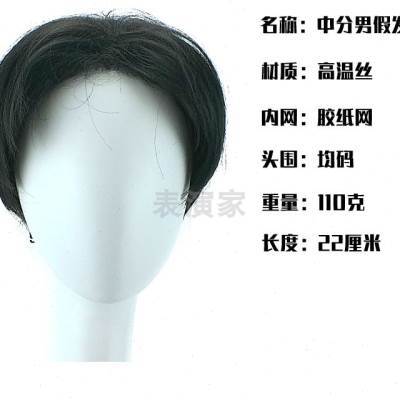 郭富城假发造型时尚帅气复古节目表演模仿秀头套男款中分刘海短发