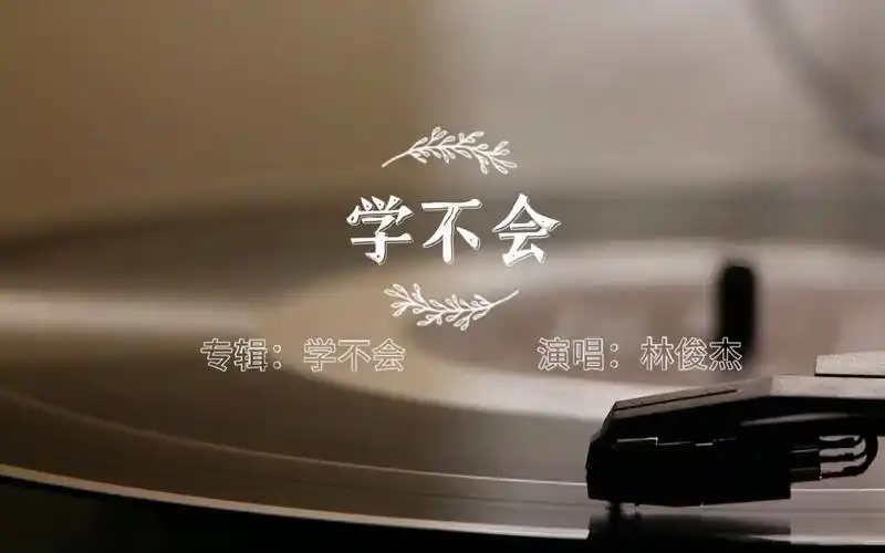学不会-林俊杰