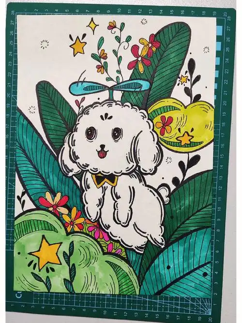 临摹小红书里漂亮的绘画有步骤图哟