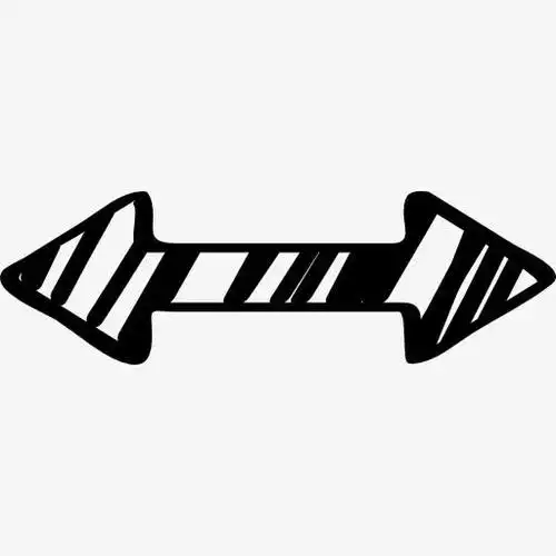 简述双水平箭头指向左右图标