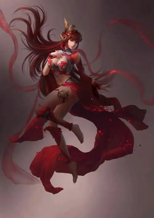 插画中国风古装3d古风异域风情美女,高清图片,手机壁纸