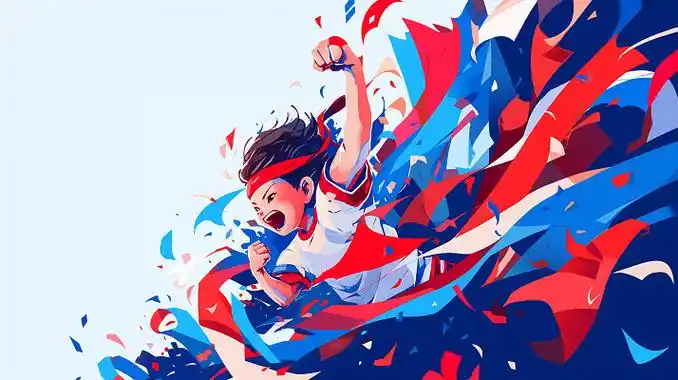 卡通运动会插画