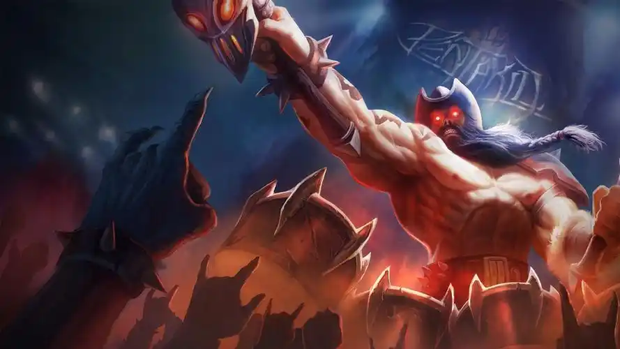 lol狂战士奥夫拉壁纸_冲锋陷阵的英雄