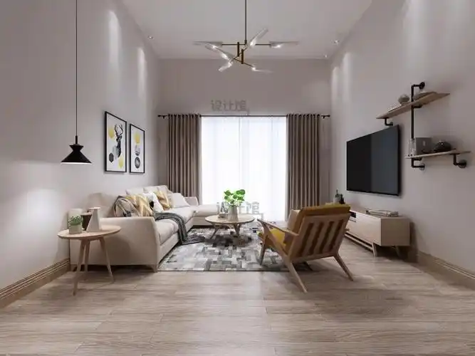 4,咖色墙面漆 咖色是一种比较浪漫温馨的颜色,在简约现代的空间里,刷