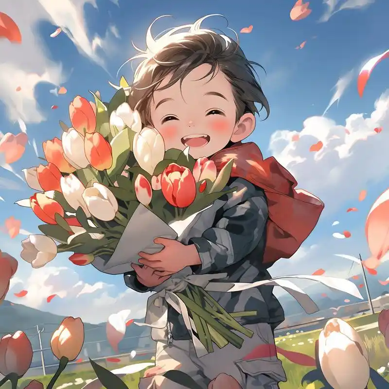 头像 | 抱花情头(男生篇) 「郁金香93花语:最爱,只在乎你一人」 好