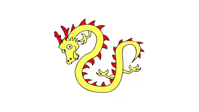 龙是什么颜色的简笔画 简笔画图片大全-蒲城教育文学网