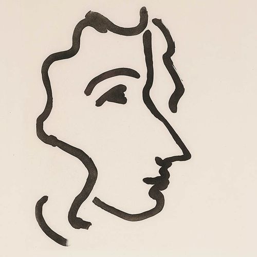 亨利马蒂斯henrimatisse大师黑白卧室装饰画人物肖像线条现代装饰画