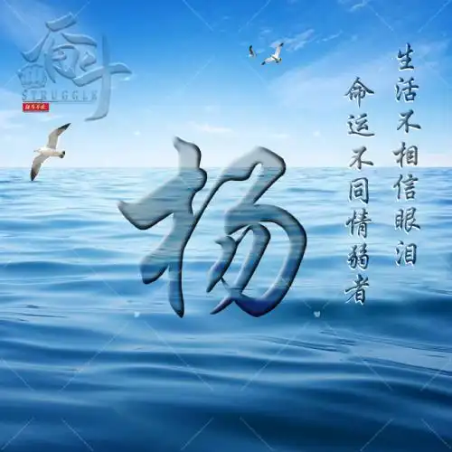 霸气姓氏头像,十多款样式立体的古风励志的-文字头像