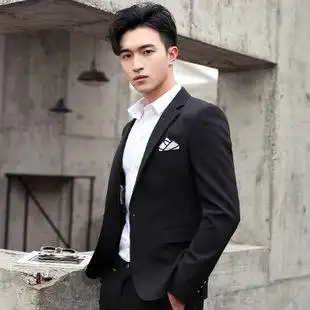 2019男士修身韩版西服商务休闲小西装男帅气潮外套青年单上衣春款