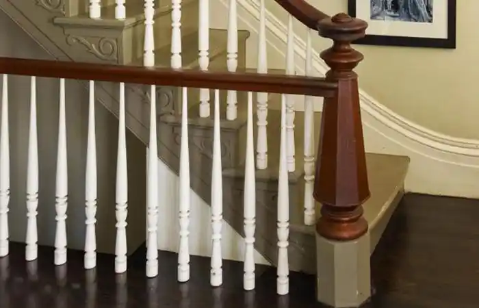 中式实木楼梯扶手楼梯踏步阳台飘窗栏杆护栏